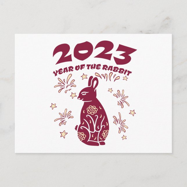 Chinese New Year 2023 - Year of the Rabbit Postcard (Front)