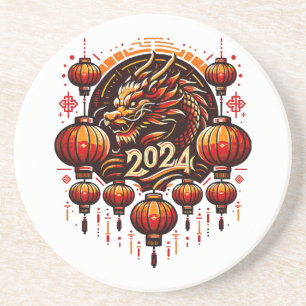 chinese new year 2024 coaster