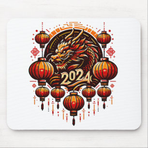 chinese new year 2024 mouse pad