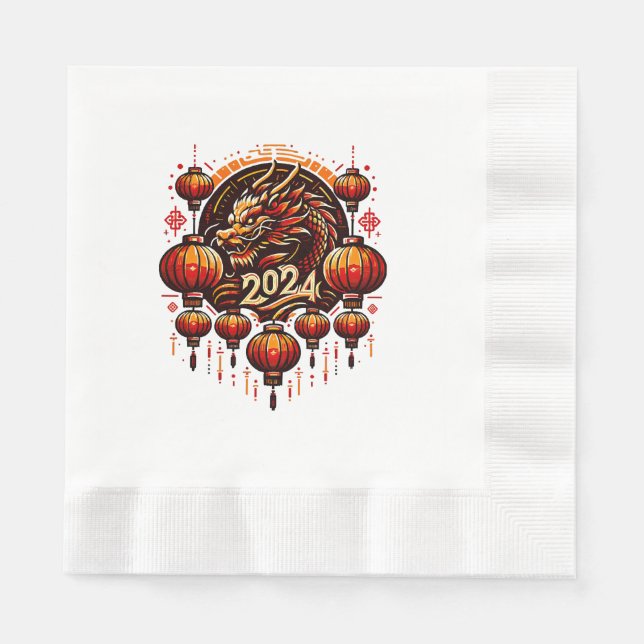  chinese new year 2024 napkin (Front)