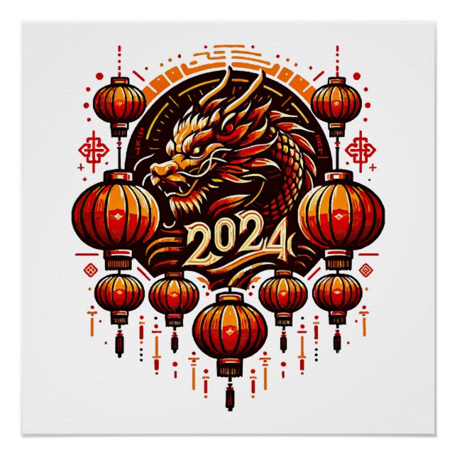  chinese new year 2024 poster (Front)