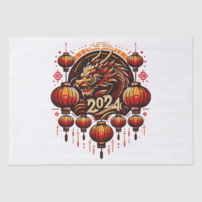  chinese new year 2024 tissue paper (Front)