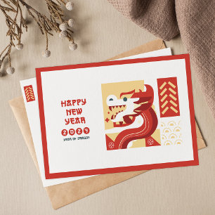 Chinese New Year 2024 Year Of Dragon Postcard