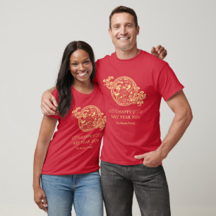 Chinese New Year 2024, Year Of The Dragon Red Holi T-Shirt