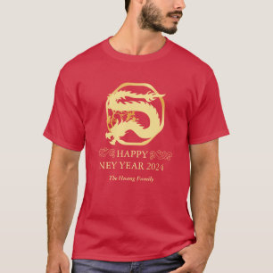 Chinese New Year 2024, Year Of The Dragon Red T-Shirt