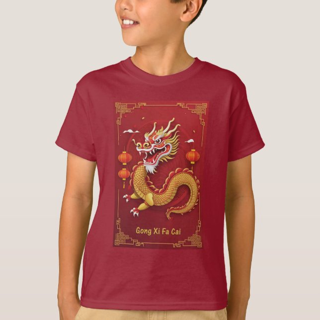Chinese New Year 2024 Year of The Dragon T-Shirt (Front)