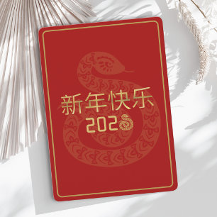Chinese New Year 2025 Holiday Card