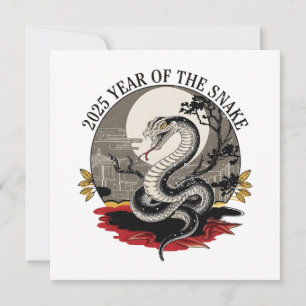 Chinese New Year 2025 Year Of The Snake Holiday Card