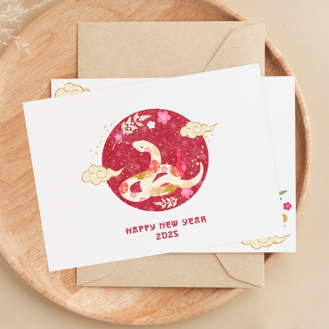 Chinese New Year 2025 Year Of The Snake Holiday Card (Creator Uploaded)