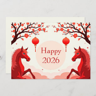Chinese new year 2026 holiday card