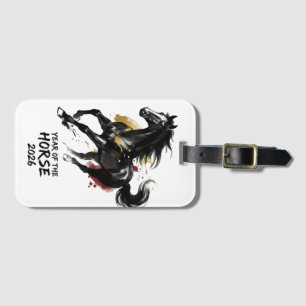 Chinese New Year 2026 Horse Art Luggage Tag