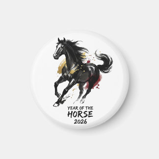 Chinese New Year 2026 Horse Art Magnet