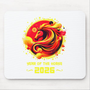 Chinese New Year 2026 Horse Happy Chinese New Year Mouse Pad