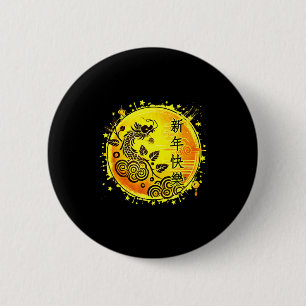 Chinese New Year 2026 Horse Happy New Year Chinese 6 Cm Round Badge