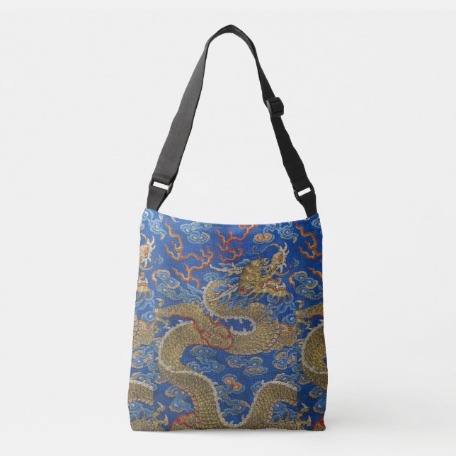 Chinese New Year 2026 Imperial Golden Dragon Crossbody Bag (Front)