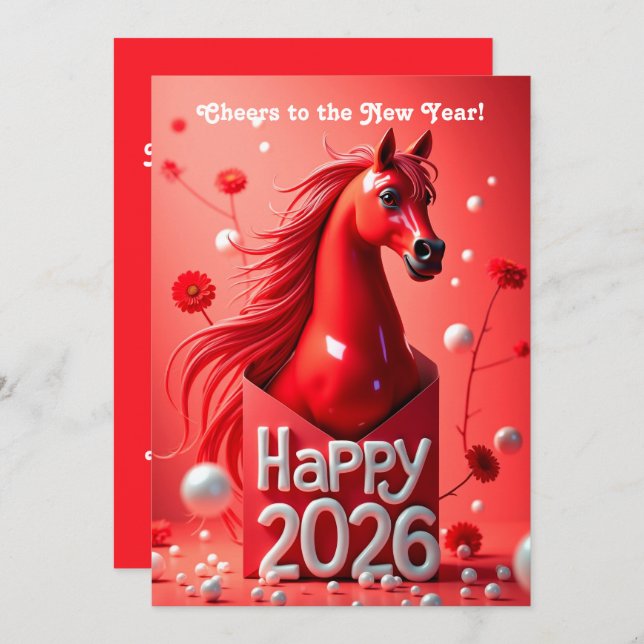 Chinese new year 2026 invitation (Front/Back)