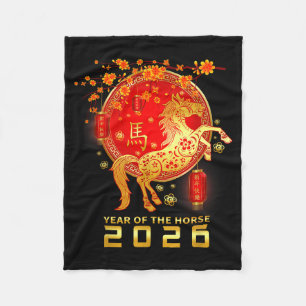 Chinese New Year 2026 Lunar New Year 2026 Year Of Fleece Blanket