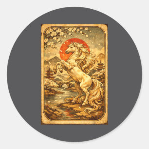 Chinese New Year 2026 Of The Horse Lunar New Year  Classic Round Sticker