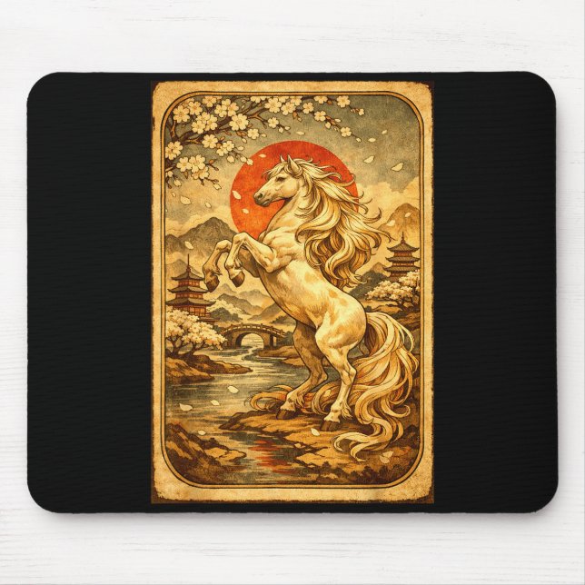 Chinese New Year 2026 Of The Horse Lunar New Year  Mouse Pad (Front)