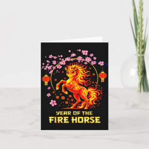 Chinese New Year 2026 Year Of The Fire Horse  Card