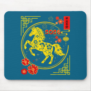 Chinese New Year 2026 Year Of The Horse 8  Mouse Pad
