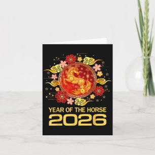 Chinese New Year 2026 Year Of The Horse  Card