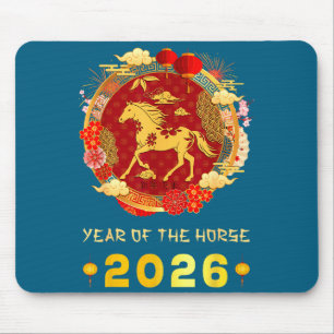 Chinese New Year 2026 Year Of The Horse Chinese Zo Mouse Pad