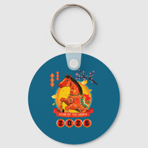 Chinese New Year 2026 Year Of The Horse Happy Luna Key Ring