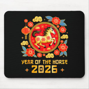 Chinese New Year 2026 Year Of The Horse Happy New Mouse Pad