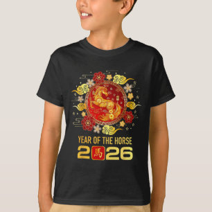 Chinese New Year 2026 Year Of The Horse Happy New  T-Shirt