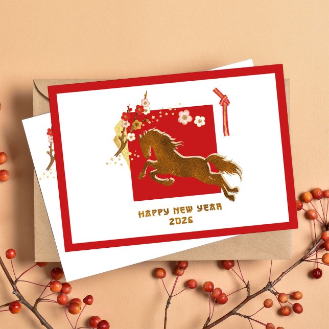 Chinese New Year 2026 Year Of The Horse Holiday Card (Creator Uploaded)