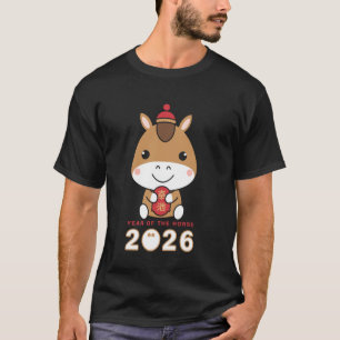 Chinese New Year 2026 Year Of The Horse Lunar Horo T-Shirt