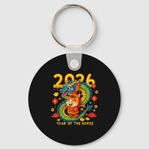 Chinese New Year 2026 Year Of The Horse Lunar New  Key Ring