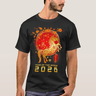 Chinese New Year 2026 Year Of The Horse Lunar New  T-Shirt