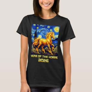 Chinese New Year 2026 Year Of The Horse Lunar New  T-Shirt