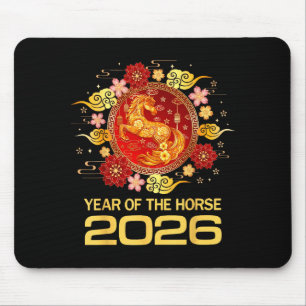 Chinese New Year 2026 Year Of The Horse  Mouse Pad