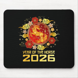 Chinese new year 2026 year of the horse  mouse pad