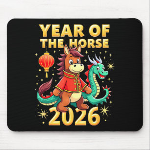 Chinese New Year 2026 Year Of The Horse  Mouse Pad
