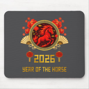 Chinese New Year 2026 Year Of The Horse  Mouse Pad