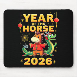 Chinese New Year 2026 Year Of The Horse  Mouse Pad