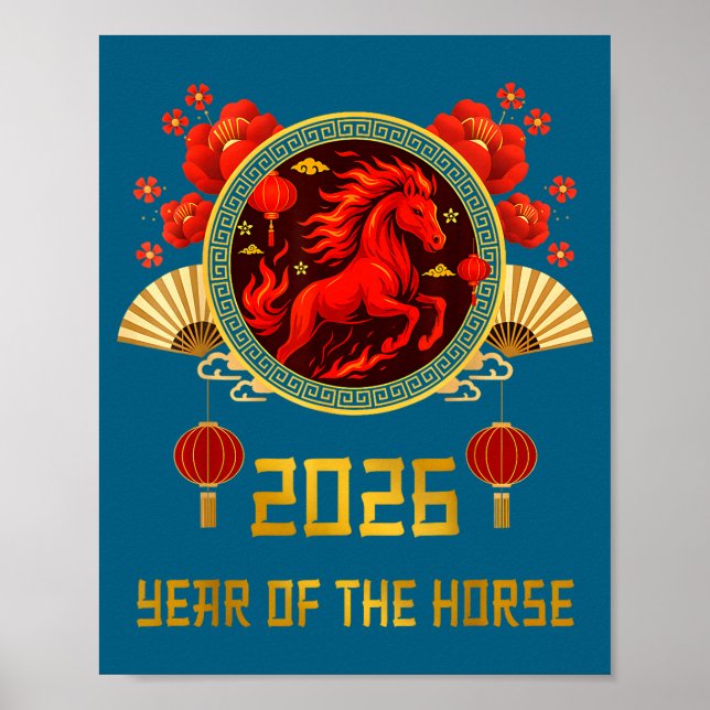 Chinese New Year 2026 Year Of The Horse  Poster (Front)