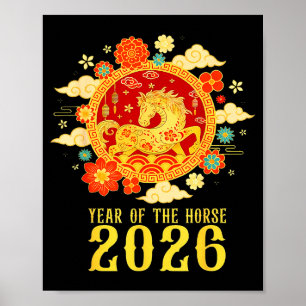 Chinese New Year 2026 Year Of The Horse  Poster
