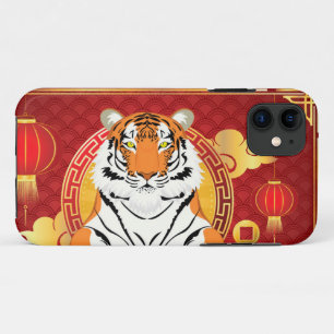 Chinese new year design with tiger Case-Mate iPhone case