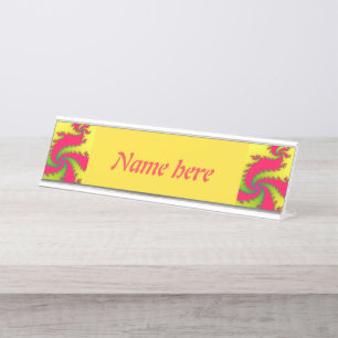 Chinese New Year Dragon Desk Name Plate