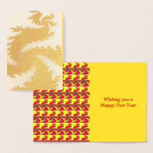 Chinese New Year Dragon Foil Card