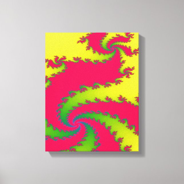Chinese New Year Dragon Fractal Canvas Print (Front)