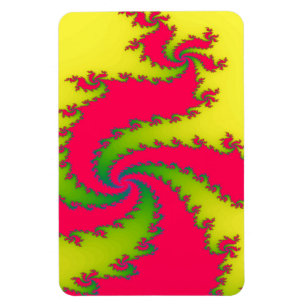 Chinese New Year Dragon Fractal Magnet
