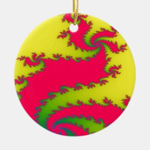 Chinese New Year Dragon Fractal Ornament