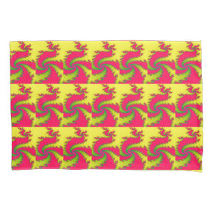 Chinese New Year Dragon Fractal Pillowcase