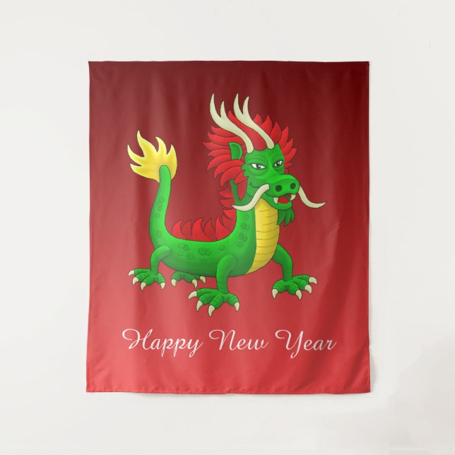 Chinese New Year Dragon Tapestry (Front)